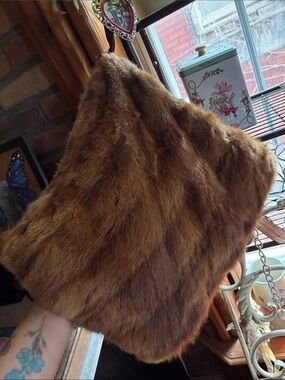 Fur hand warmer antique